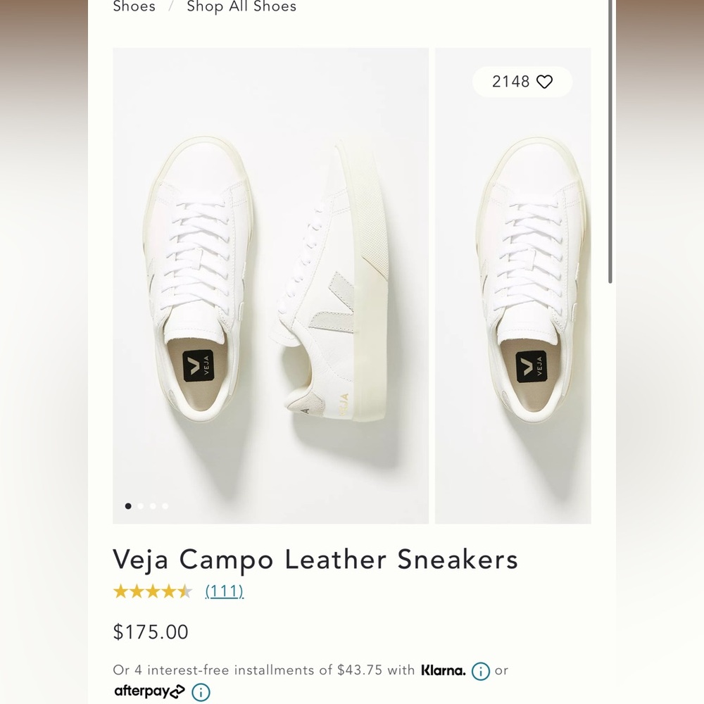 Veja campo leather sneakers